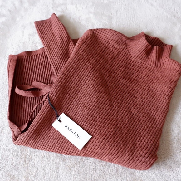 BABATON Ambrosia Sculpt Knit Top NWT - Picture 5 of 9